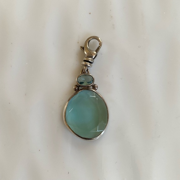 Silpada Charm Sea Glass Green “splash of sass” - Picture 3 of 5